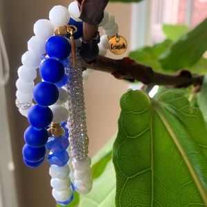 Blue Ermish Bracelet Stack